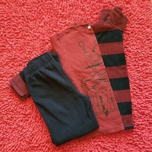 Children's Place Fleece Pants/Pullove 3 Piece Set